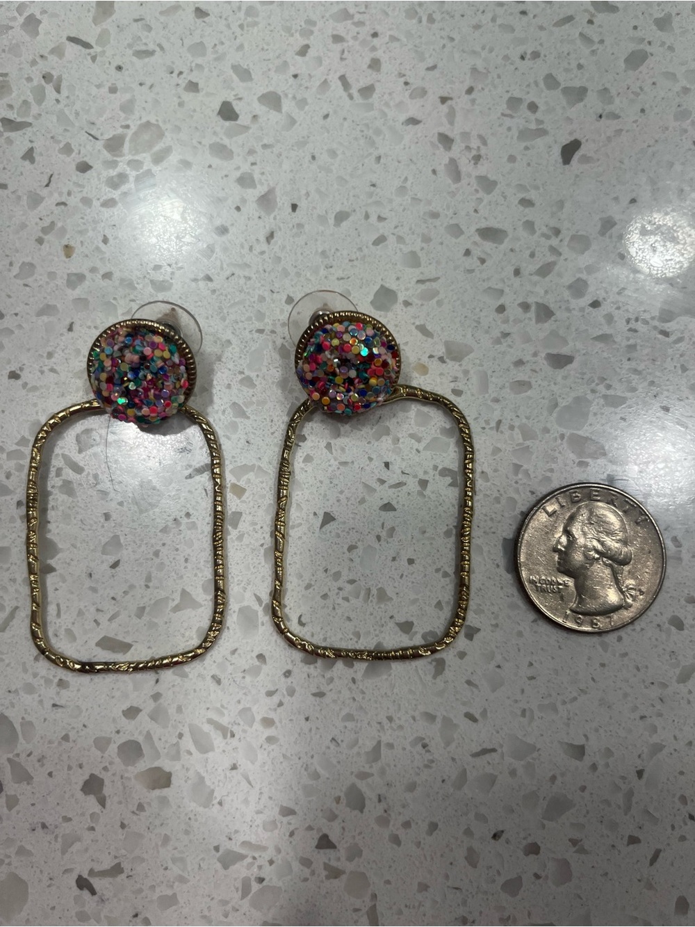 Taylor Shaye Glitter Top Hoops